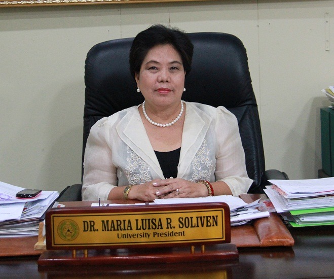 Dr. Maria Luisa R. Soliven, the University President pilots Central Mindanao University since 2011 to Present
