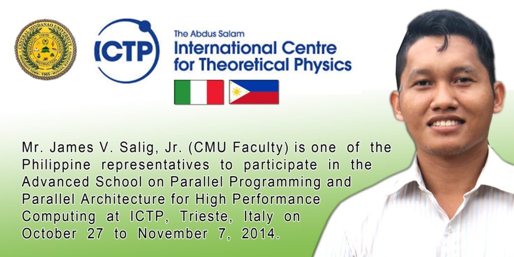 CMU Physics Faculty Member to attend advance schooling in Italy