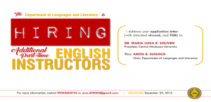 English Instructors