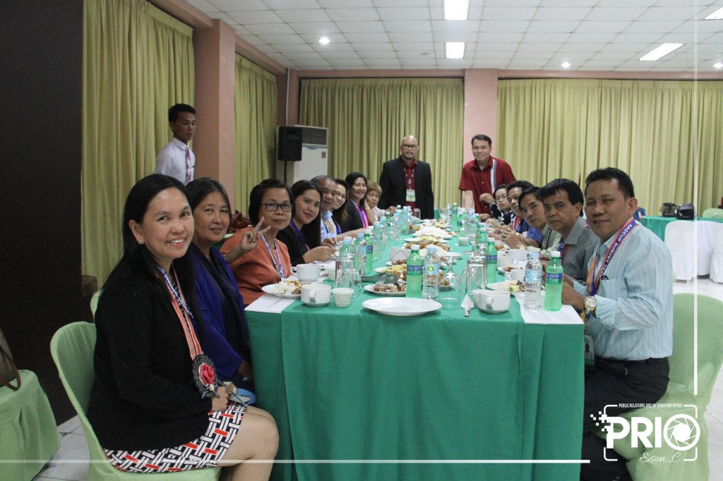 Welcome dinner with the AACCUP accreditors and university officials at the Farmers Training Center.