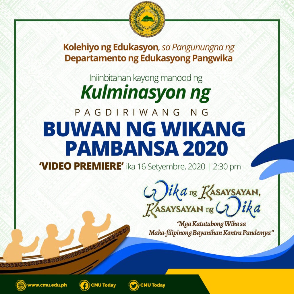 Announcement Ang Kolehiyo Ng Edukasyon Sa Pangunguna Ng Departamento Ng Edukasyong Pangwika Ay 1484