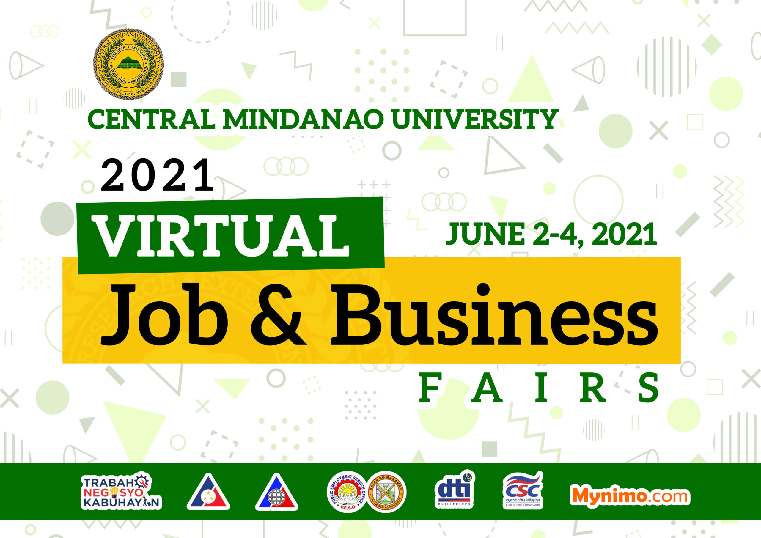 LOOK CMU’s 1st Virtual Job and Business Fairs Central Mindanao University